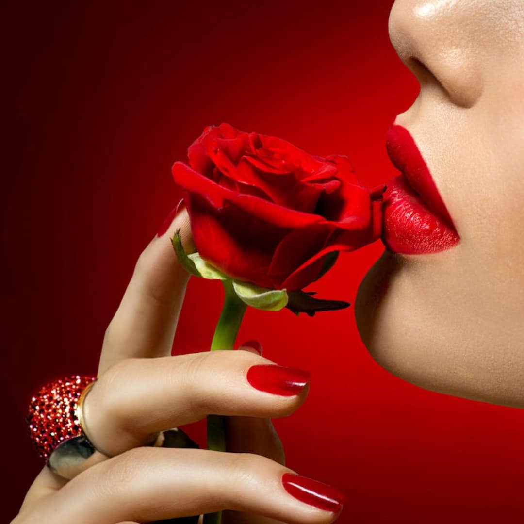 rode roos rode lippen rode nagels valentijn
